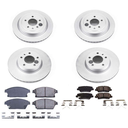 PowerStop Power Stop 16-18 Cadillac ATS Front & Rear Z17 Evolution Geomet Coated Brake Kit CRK7402