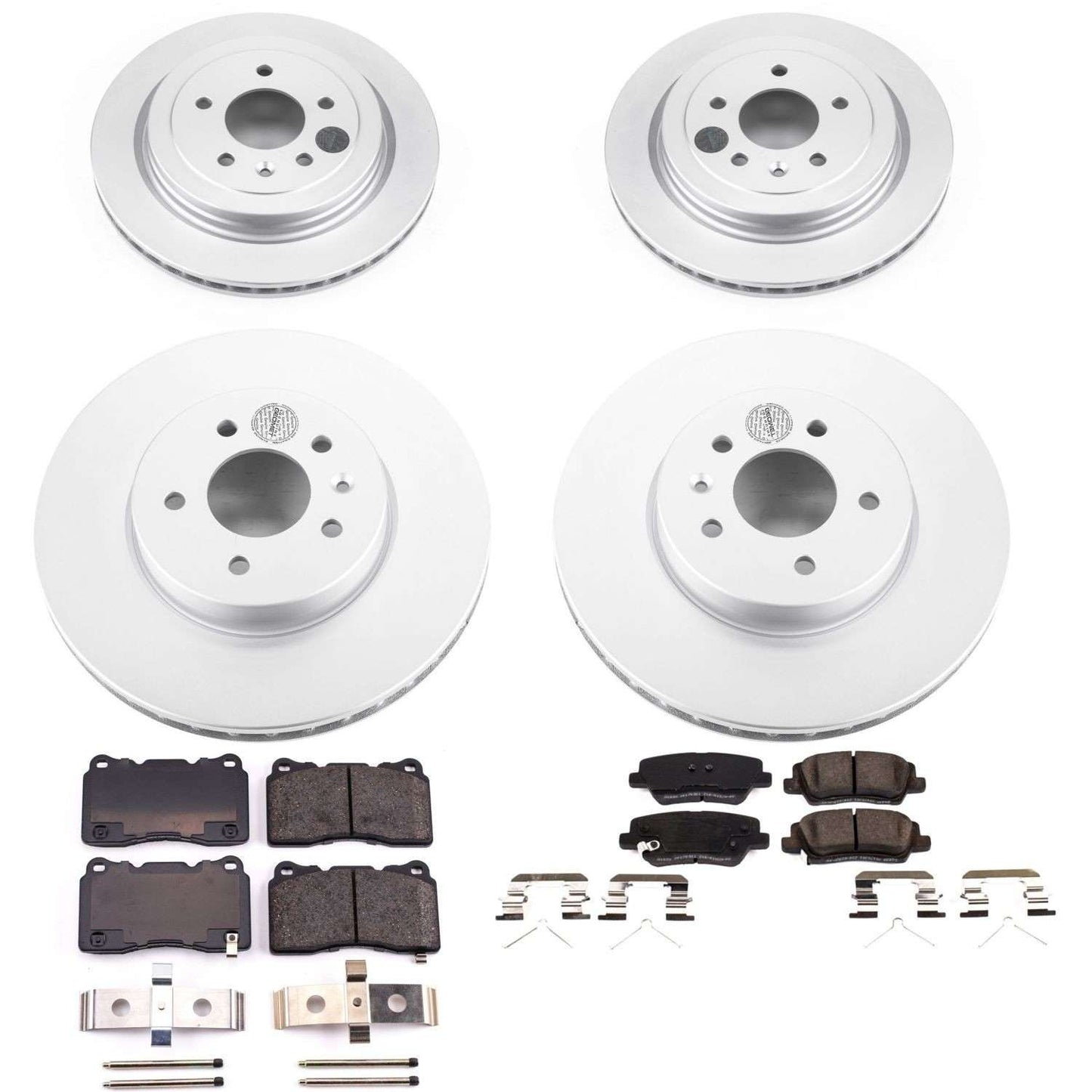 PowerStop Power Stop 16-18 Cadillac ATS Front & Rear Z17 Evolution Geomet Coated Brake Kit CRK7403