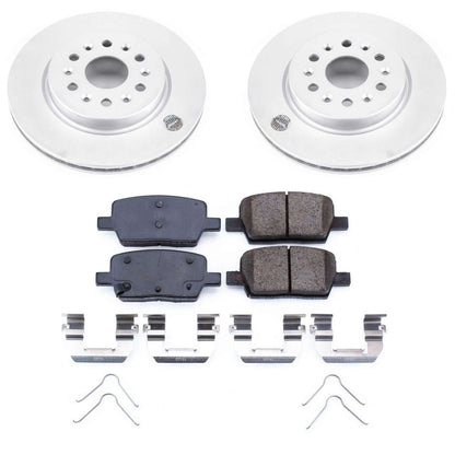 PowerStop Power Stop 18-19 Buick Enclave Rear Z17 Evolution Geomet Coated Brake Kit CRK7411