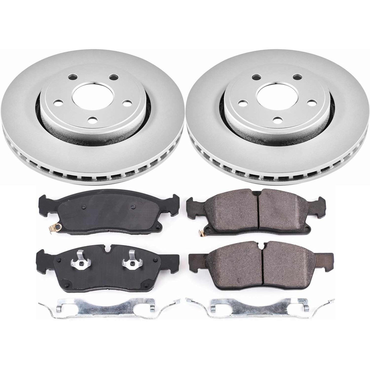 PowerStop Power Stop 17-19 Jeep Grand Cherokee Front Z17 Evolution Geomet Coated Brake Kit CRK7412