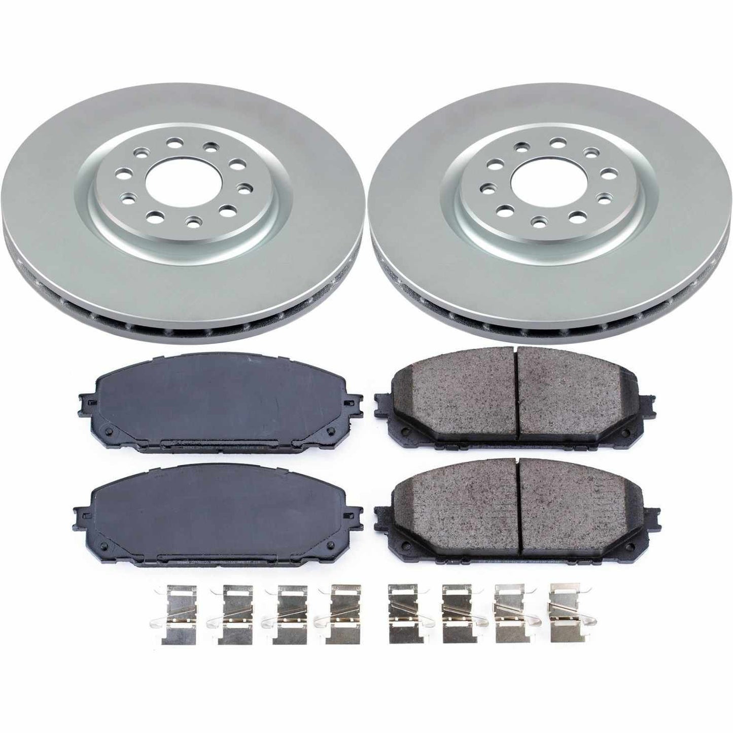 PowerStop Power Stop 17-19 Jeep Cherokee Front Z17 Evolution Geomet Coated Brake Kit CRK7414