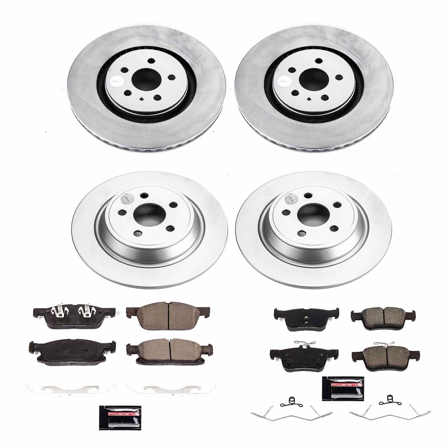 PowerStop Power Stop 17-18 Lincoln Continental Front & Rear Z17 Evolution Geomet Coated Brake Kit CRK7416