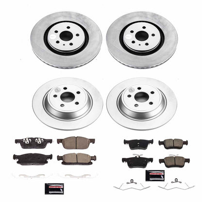 PowerStop Power Stop 17-18 Lincoln Continental Front & Rear Z17 Evolution Geomet Coated Brake Kit CRK7416