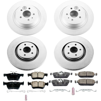 PowerStop Power Stop 15-17 Lincoln MKC Front & Rear Z17 Evolution Geomet Coated Brake Kit CRK7418