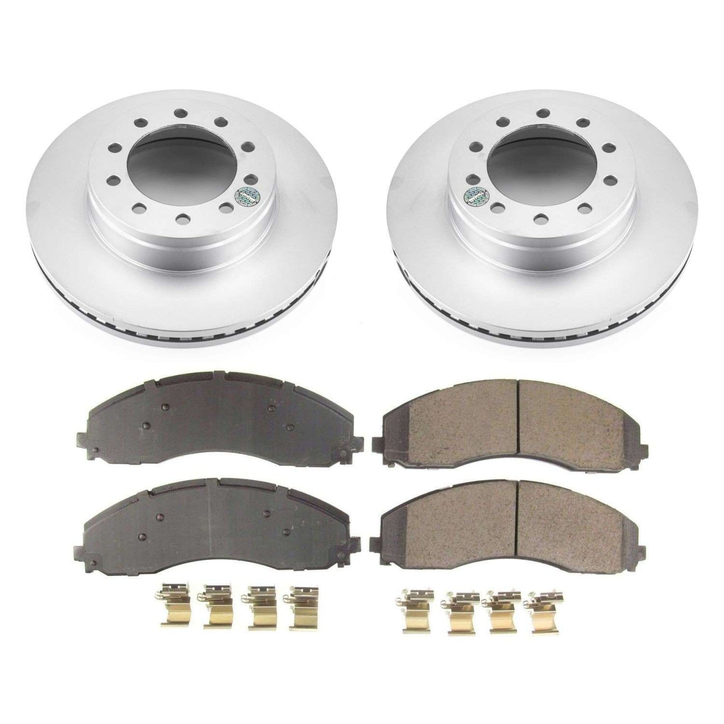 PowerStop Power Stop 17-19 Ford F-450 Super Duty Front Z17 Evolution Geomet Coated Brake Kit CRK7422