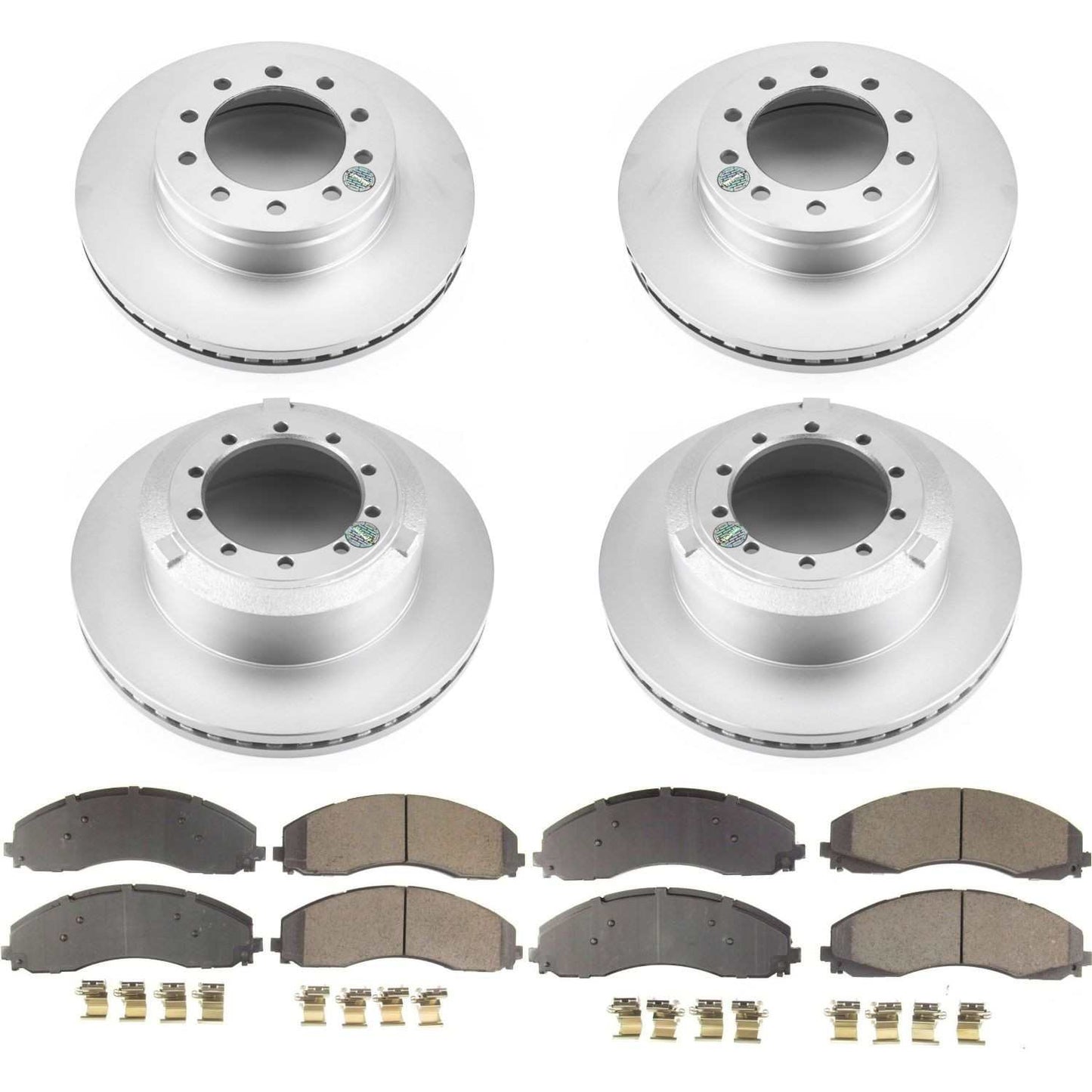 PowerStop Power Stop 17-19 Ford F-450 Super Duty Front & Rear Z17 Evolution Geomet Coated Brake Kit CRK7423