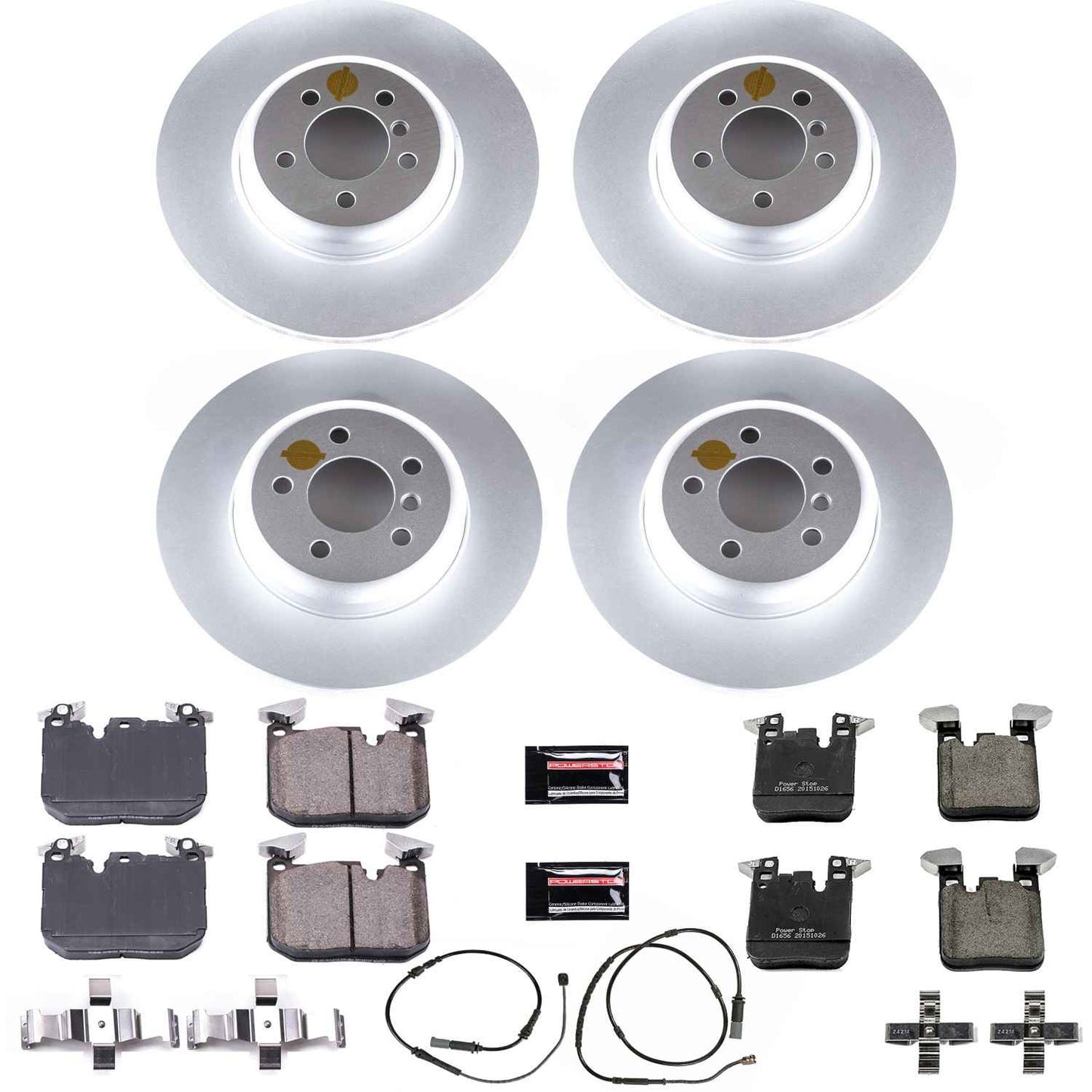 PowerStop Power Stop 12-15 BMW 335i Front & Rear Z23 Evolution Sport Coated Brake Kit CRK7436