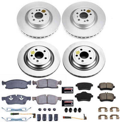 PowerStop Power Stop 2016 Mercedes-Benz GLE300d Front & Rear Z23 Evolution Sport Coated Brake Kit CRK7437