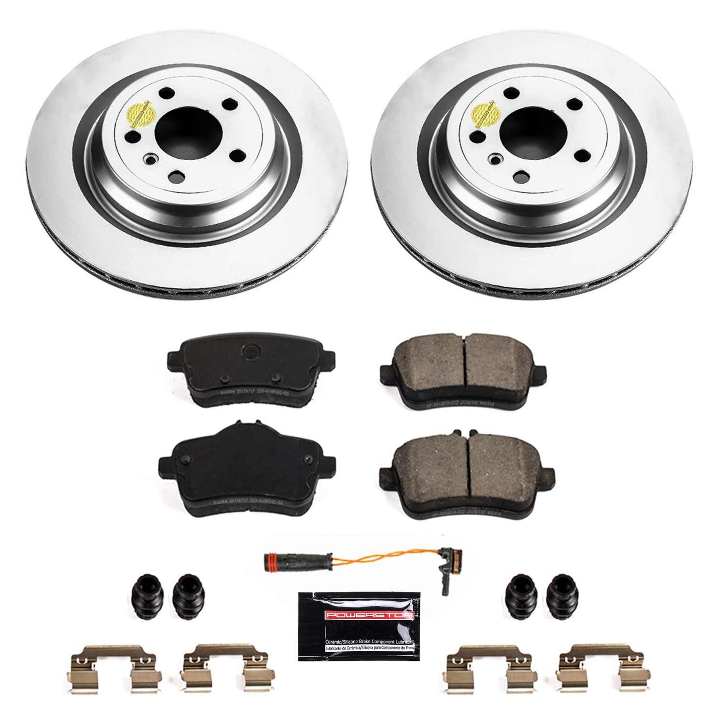PowerStop Power Stop 2016 Mercedes-Benz GLE300d Rear Z23 Evolution Sport Coated Brake Kit CRK7438
