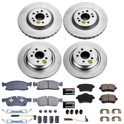 PowerStop Power Stop 2016 Mercedes-Benz GLE300d Front & Rear Z23 Evolution Sport Coated Brake Kit CRK7441