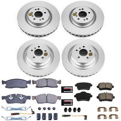 PowerStop Power Stop 2017 Mercedes-Benz GLS450 Front & Rear Z23 Evolution Sport Coated Brake Kit CRK7445