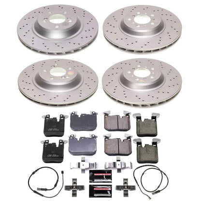 PowerStop Power Stop 16-18 BMW M2 Front and Rear Z23 Coated Brake Kit CRK7447