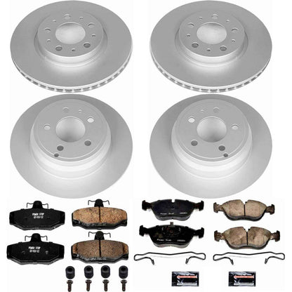 PowerStop Power Stop 1997 Volvo 850 Front & Rear Z23 Evolution Sport Coated Brake Kit CRK7498