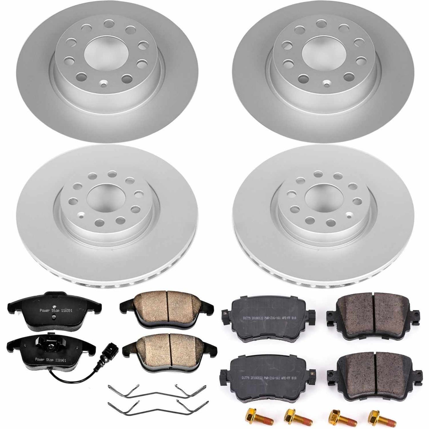PowerStop Power Stop 15-18 Volkswagen Passat Front & Rear Z23 Evolution Sport Coated Brake Kit CRK7501