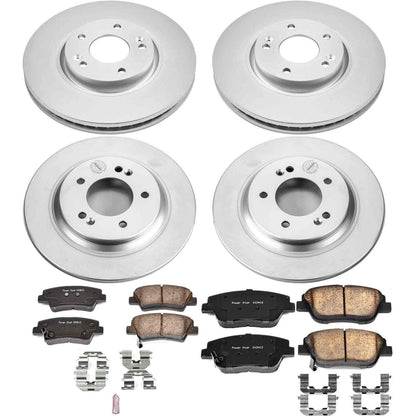PowerStop Power Stop 13-17 Kia Optima Front & Rear Z17 Evolution Geomet Coated Brake Kit CRK7504