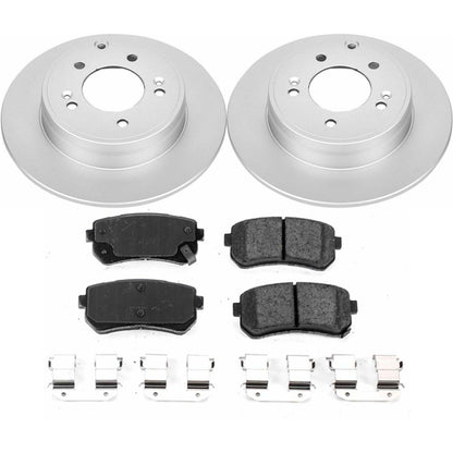 PowerStop Power Stop 16-19 Hyundai Sonata Rear Z17 Evolution Geomet Coated Brake Kit CRK7505