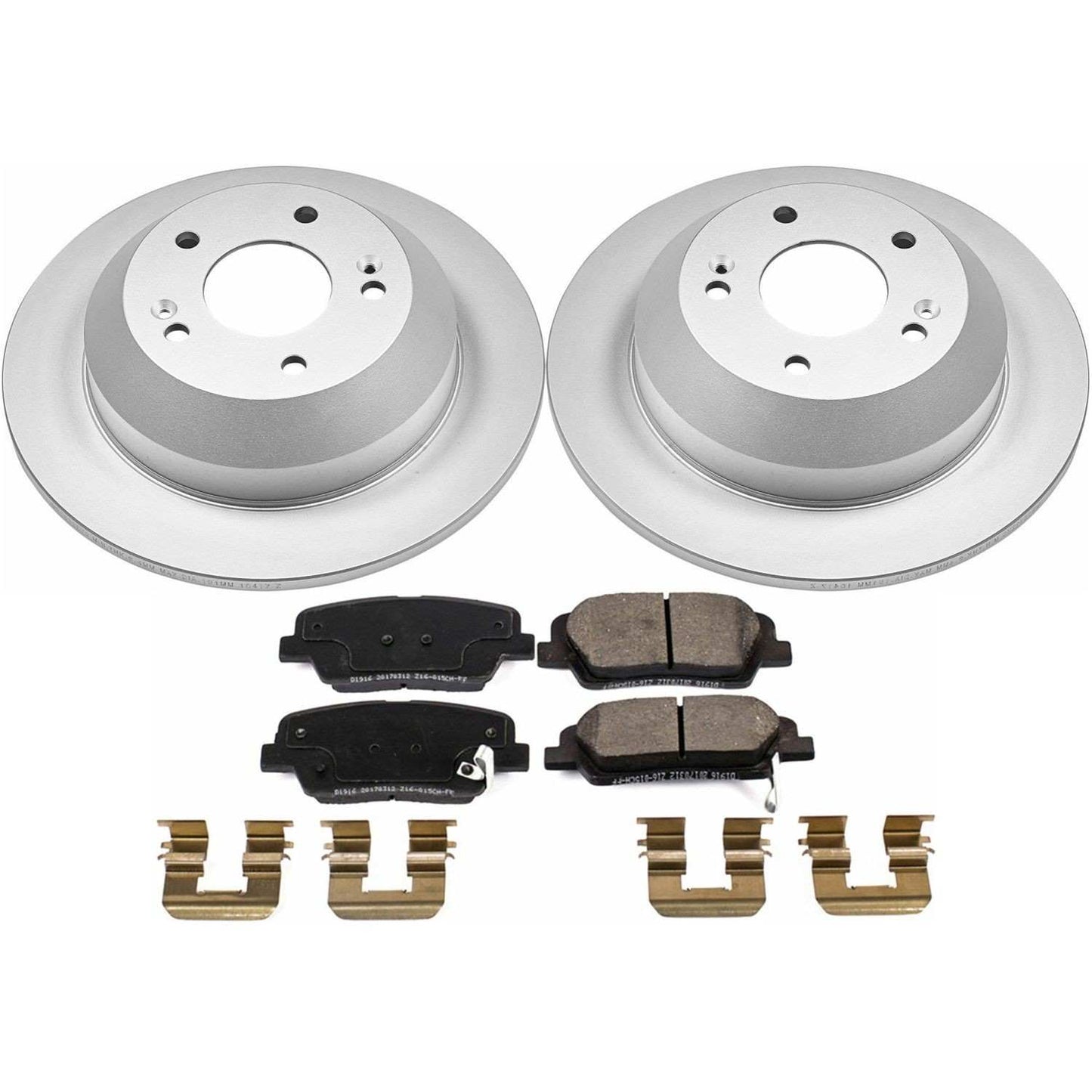PowerStop Power Stop 10-18 Hyundai Santa Fe Rear Z17 Evolution Geomet Coated Brake Kit CRK7507