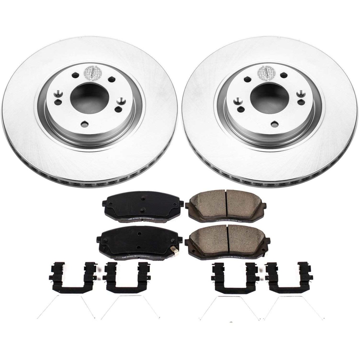 PowerStop Power Stop 17-19 Hyundai Sonata Front Z17 Evolution Geomet Coated Brake Kit CRK7509