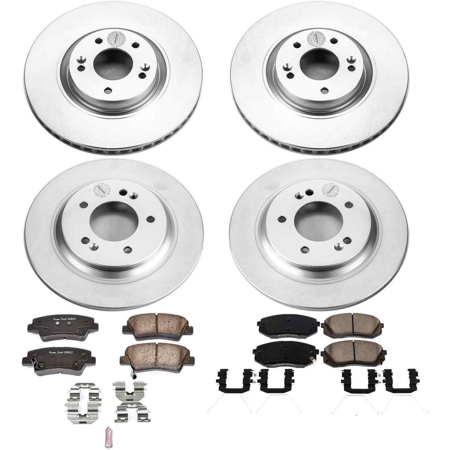 PowerStop Power Stop 17-19 Hyundai Sonata Front & Rear Z17 Evolution Geomet Coated Brake Kit CRK7511