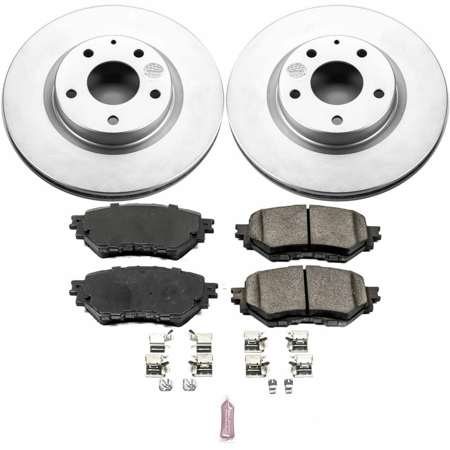 PowerStop Power Stop 17-18 Mazda 3 Front Z17 Evolution Geomet Coated Brake Kit CRK7517