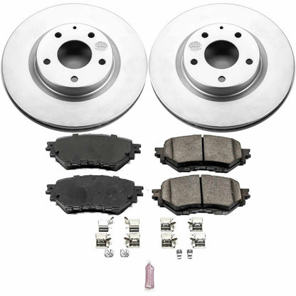PowerStop Power Stop 17-18 Mazda 3 Front Z17 Evolution Geomet Coated Brake Kit CRK7517