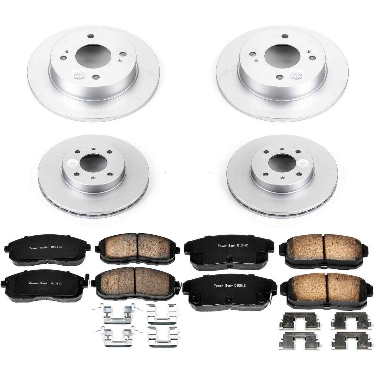 PowerStop Power Stop 01-02 Infiniti G20 Front & Rear Z17 Evolution Geomet Coated Brake Kit CRK751