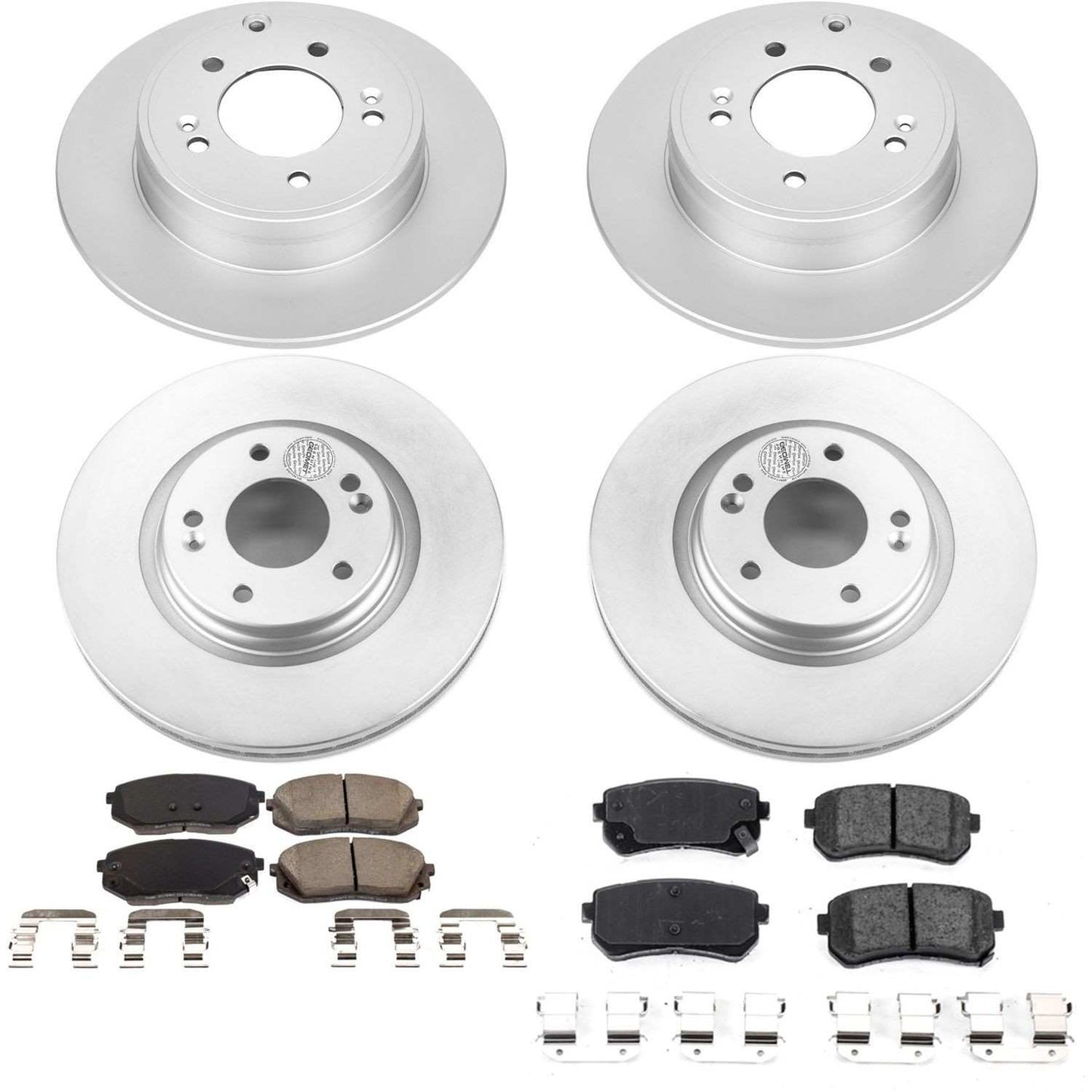 PowerStop Power Stop 16-19 Hyundai Sonata Front & Rear Z17 Evolution Geomet Coated Brake Kit CRK7522
