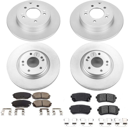 PowerStop Power Stop 16-19 Hyundai Sonata Front & Rear Z17 Evolution Geomet Coated Brake Kit CRK7522