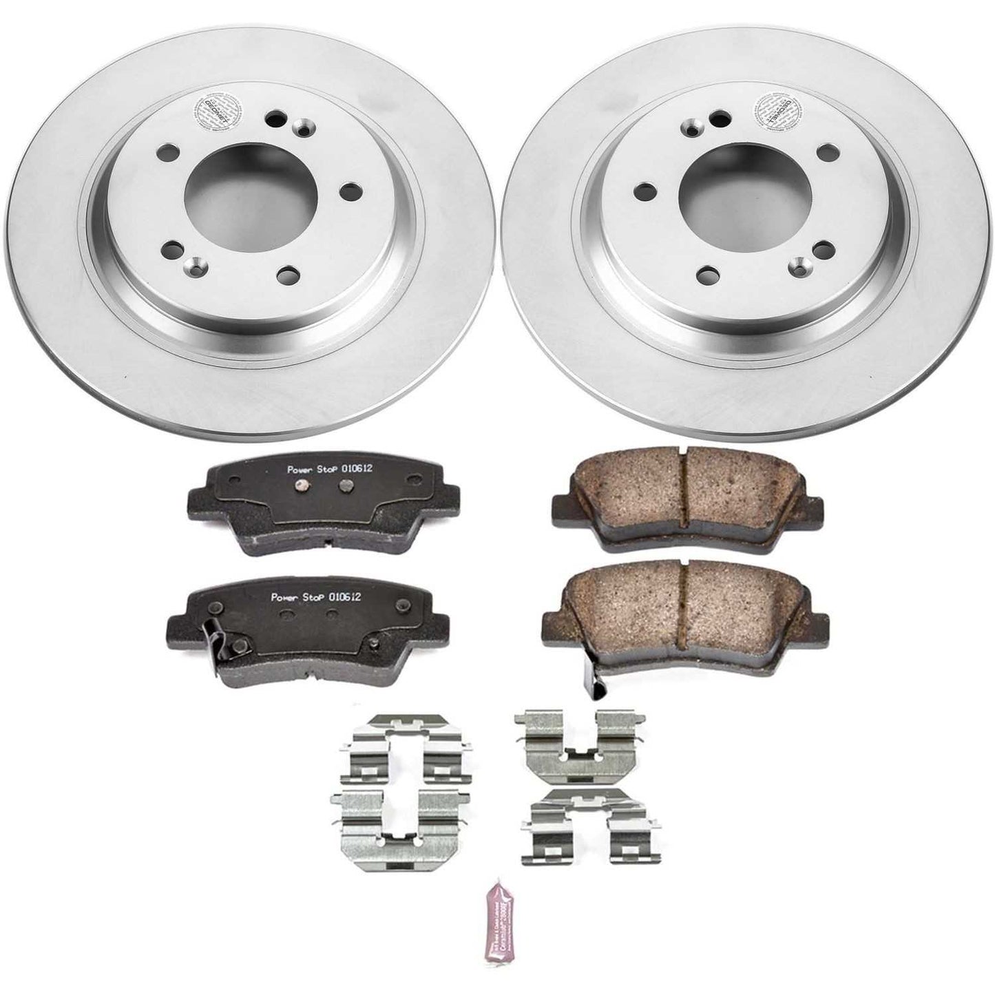 PowerStop Power Stop 18-19 Hyundai Elantra GT Rear Z17 Evolution Geomet Coated Brake Kit CRK7524