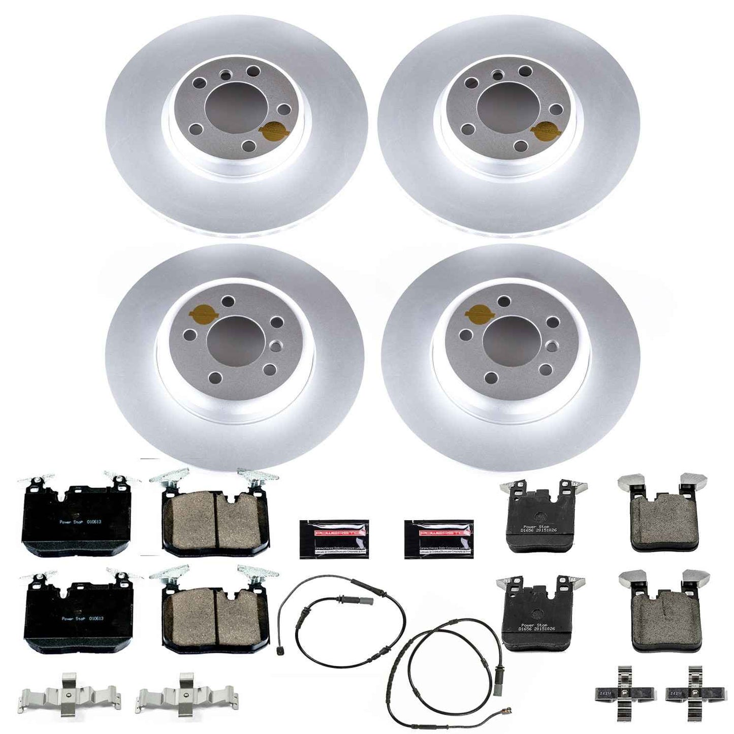 PowerStop Power Stop 16-18 BMW 320i xDrive Front & Rear Z23 Evolution Sport Coated Brake Kit CRK7547