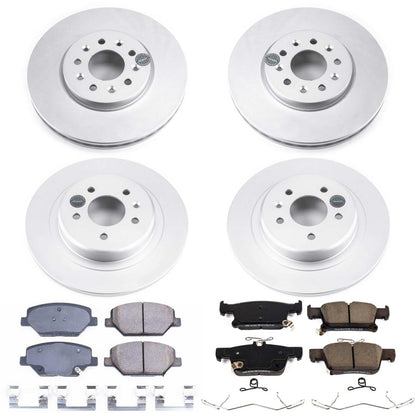 PowerStop Power Stop 16-18 Buick Envision Front & Rear Z17 Evolution Geomet Coated Brake Kit CRK7556