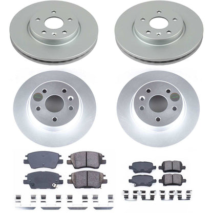 PowerStop Power Stop 17-18 Chevrolet Bolt EV Front & Rear Z17 Evolution Geomet Coated Brake Kit CRK7561