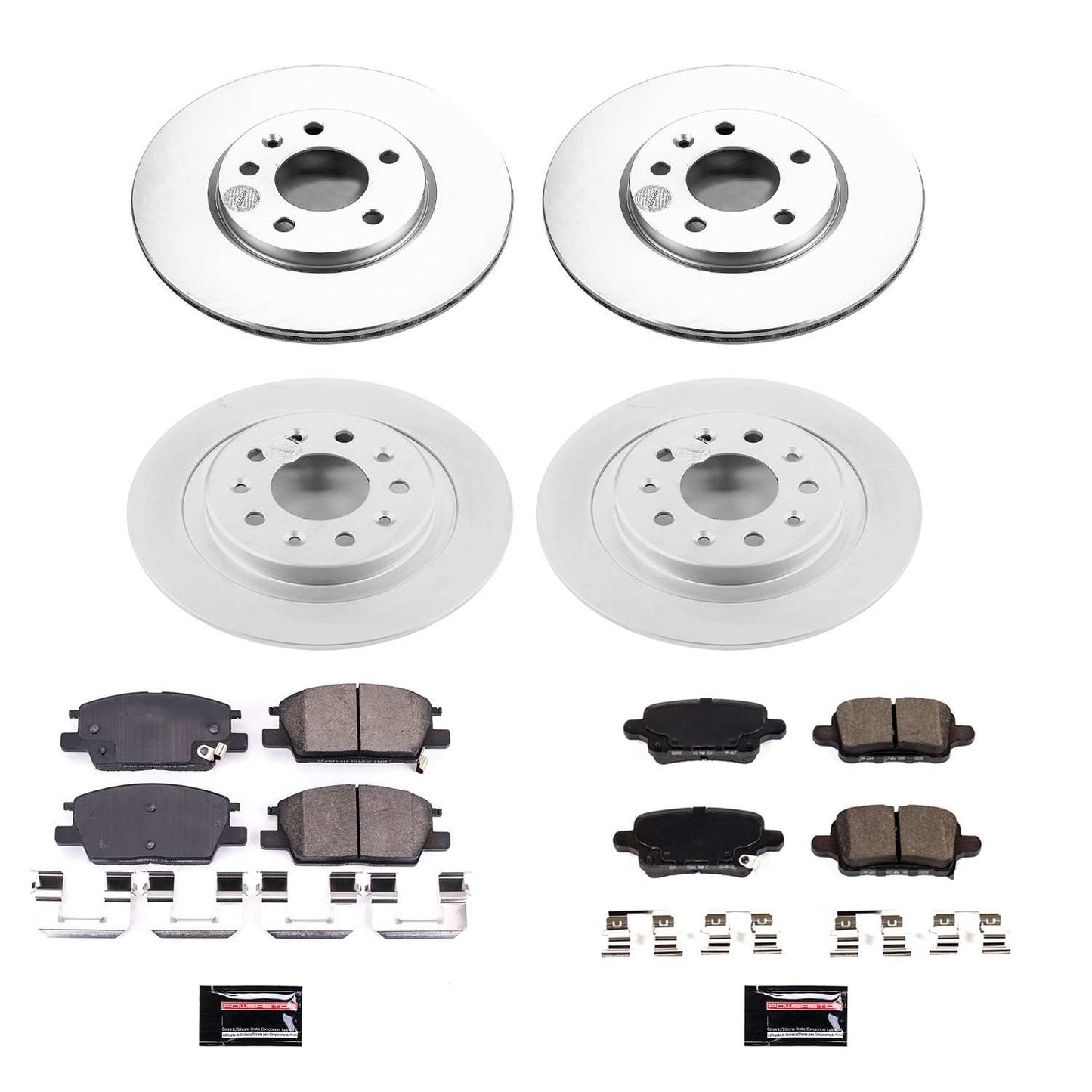 PowerStop Power Stop 2018 Chevrolet Equinox Front & Rear Z17 Evolution Geomet Coated Brake Kit CRK7564
