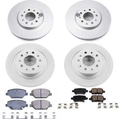 PowerStop Power Stop 2018 Chevrolet Equinox Front & Rear Z17 Evolution Geomet Coated Brake Kit CRK7565