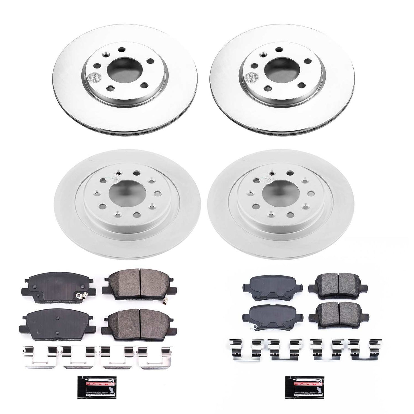 PowerStop Power Stop 18-19 Buick LaCrosse Front & Rear Z17 Evolution Geomet Coated Brake Kit CRK7566