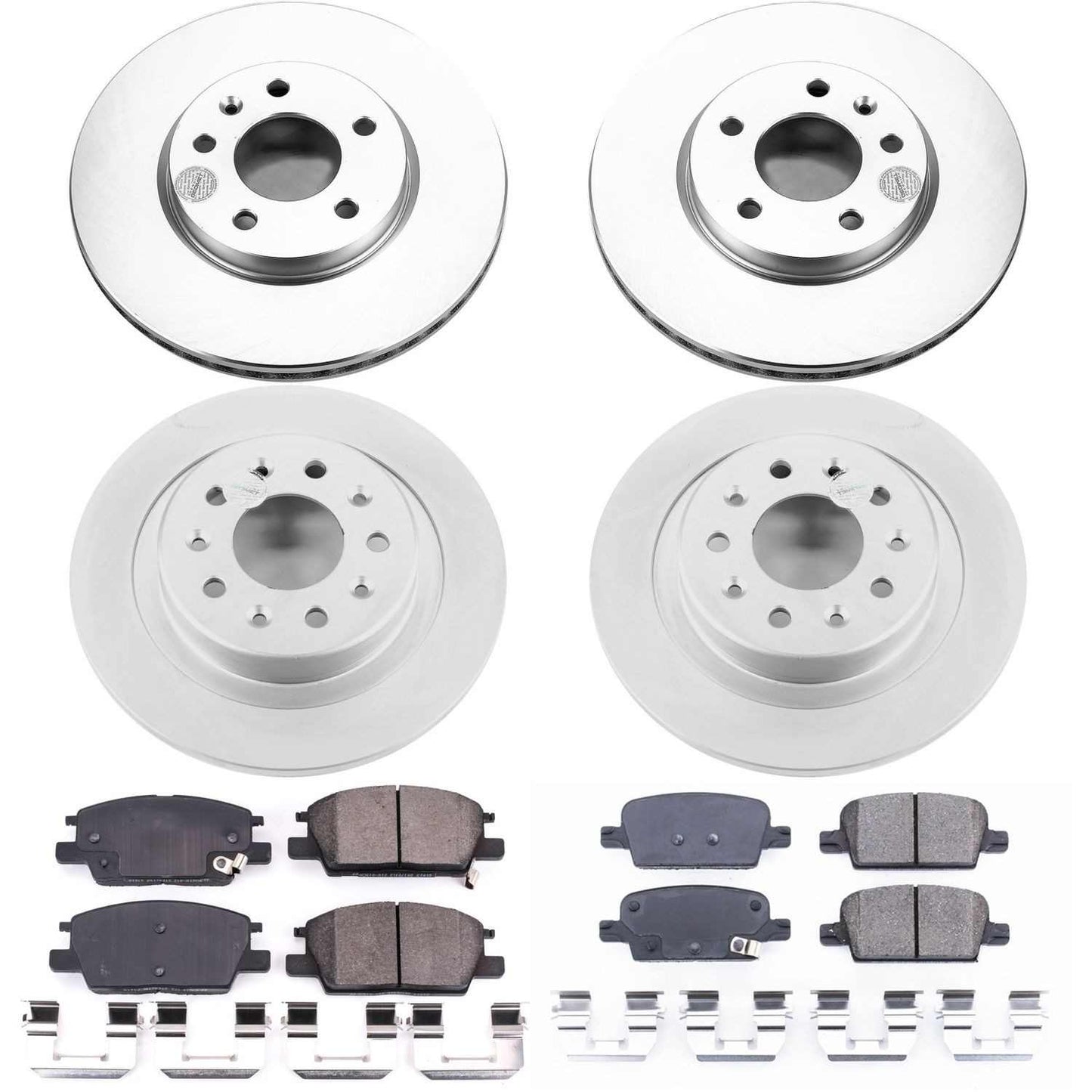PowerStop Power Stop 16-18 Chevrolet Malibu Front & Rear Z17 Evolution Geomet Coated Brake Kit CRK7567