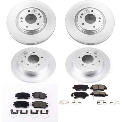 PowerStop Power Stop 16-18 Hyundai Tucson Front & Rear Z17 Evolution Geomet Coated Brake Kit CRK7581