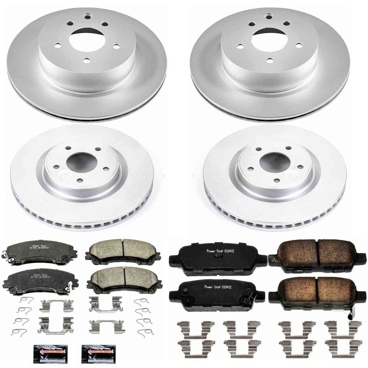 PowerStop Power Stop 16-17 Infiniti QX50 Front & Rear Z17 Evolution Geomet Coated Brake Kit CRK7584