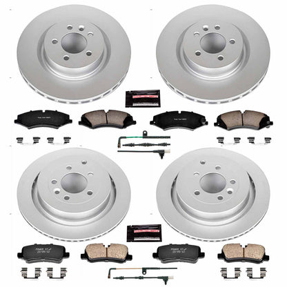 PowerStop Power Stop 11-16 Land Rover LR4 Front & Rear Z23 Evolution Sport Coated Brake Kit CRK7599