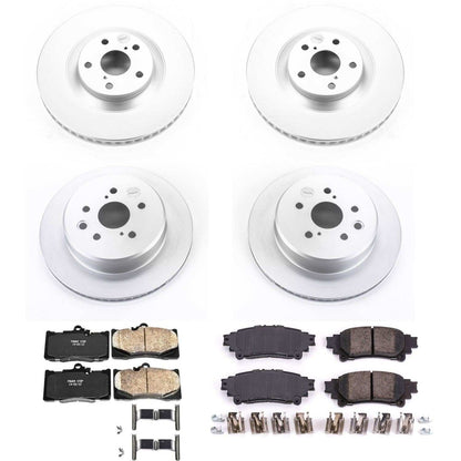 PowerStop Power Stop 16-17 Lexus GS200t Front & Rear Z17 Evolution Geomet Coated Brake Kit CRK7601