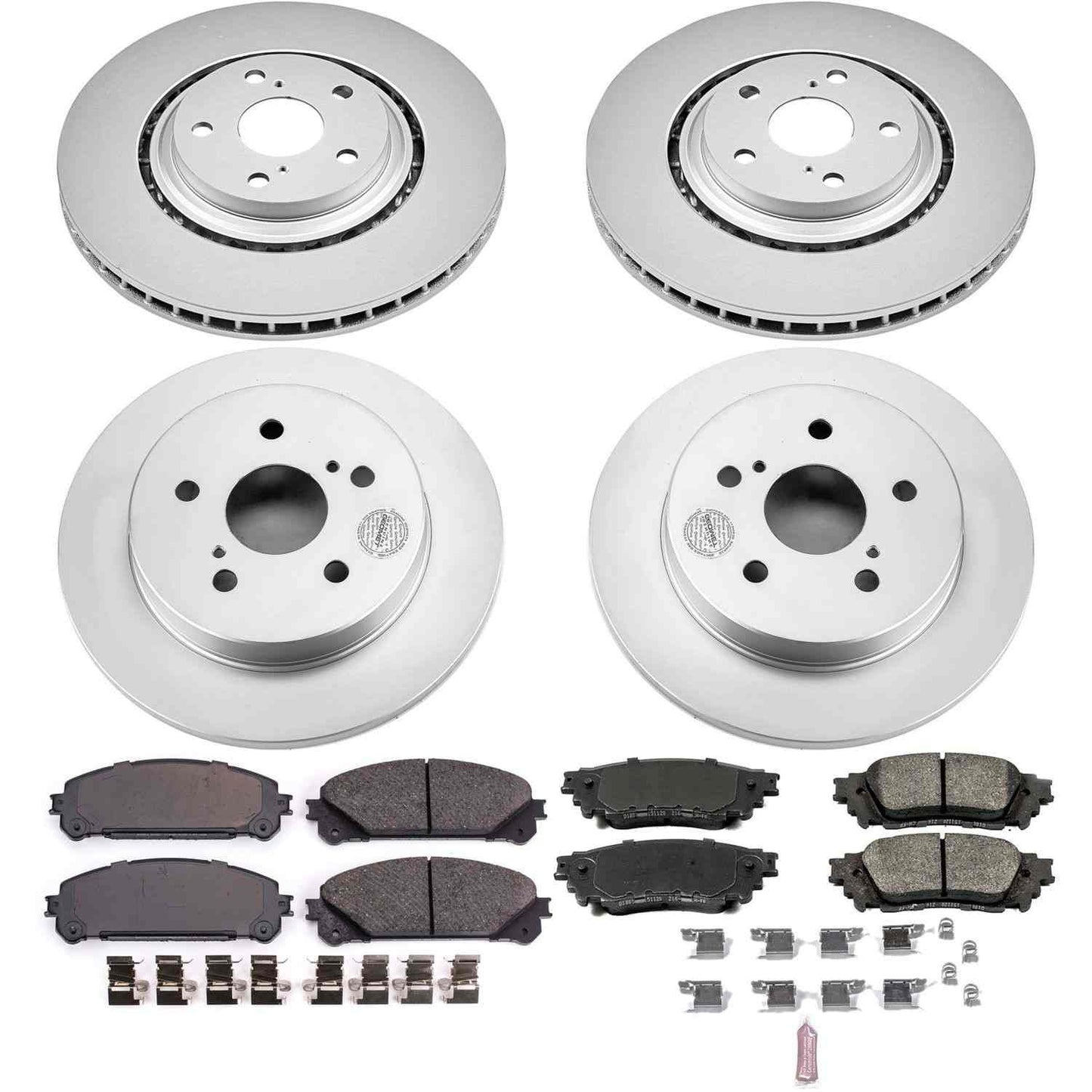 PowerStop Power Stop 15-17 Lexus NX200t Front & Rear Z17 Evolution Geomet Coated Brake Kit CRK7605