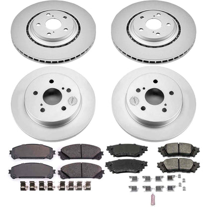 PowerStop Power Stop 15-17 Lexus NX200t Front & Rear Z17 Evolution Geomet Coated Brake Kit CRK7605