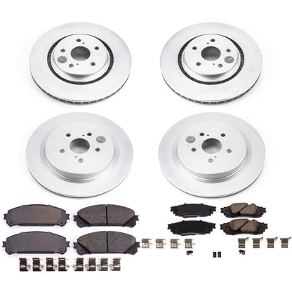 PowerStop Power Stop 16-18 Lexus RX350 Front & Rear Z17 Evolution Geomet Coated Brake Kit CRK7606