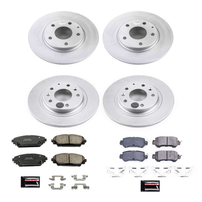 PowerStop Power Stop 16-18 Mazda CX-3 Front & Rear Z17 Evolution Geomet Coated Brake Kit CRK7608