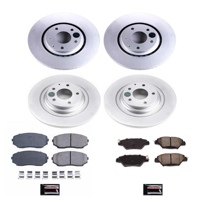 PowerStop Power Stop 16-18 Mazda CX-9 Front & Rear Z17 Evolution Geomet Coated Brake Kit CRK7610