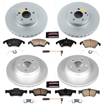 PowerStop Power Stop 10-16 Mercedes-Benz E350 Front & Rear Z23 Evolution Sport Coated Brake Kit CRK7616