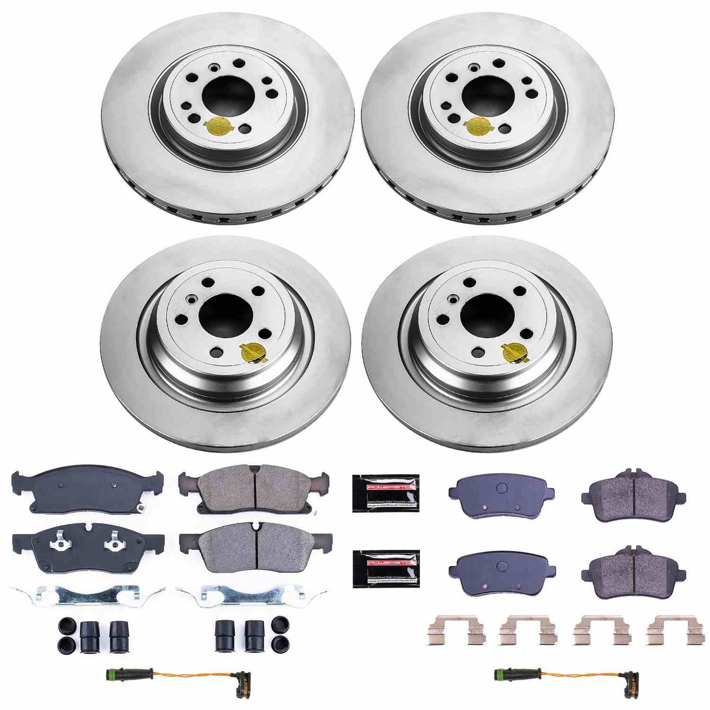 PowerStop Power Stop 2015 Mercedes-Benz ML250 Front & Rear Z23 Evolution Sport Coated Brake Kit CRK7624