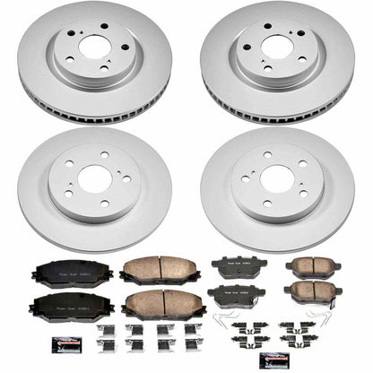 PowerStop Power Stop 2016 Scion iM Front & Rear Z17 Evolution Geomet Coated Brake Kit CRK7631