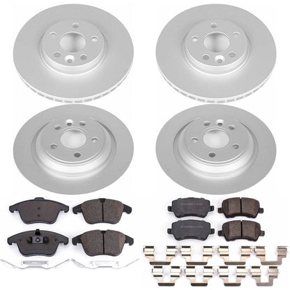PowerStop Power Stop 15-18 Volvo S60 Front & Rear Z23 Evolution Sport Coated Brake Kit CRK7636