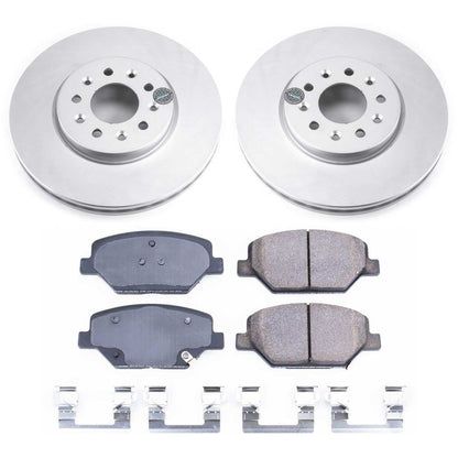 PowerStop Power Stop 16-18 Buick Envision Front Z17 Evolution Geomet Coated Brake Kit CRK7661